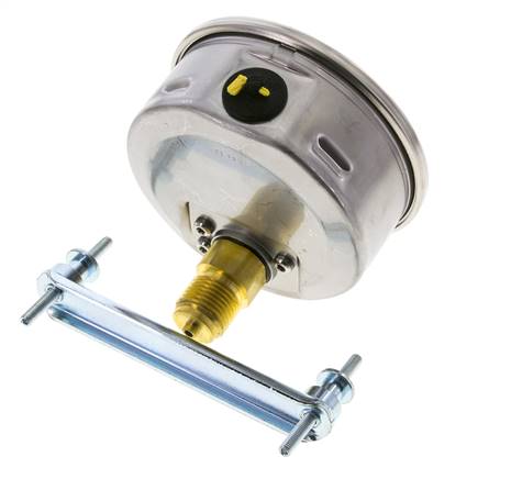 Manómetro de glicerina G1/2 conexión trasera 0 a 400 bar 100mm WIKA