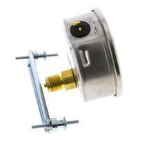 Manómetro de glicerina G1/2 conexión trasera 0 a 400 bar 100mm WIKA