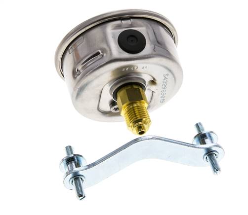 Manómetro de glicerina G1/4 conexión trasera 0 a 400 bar 63mm WIKA