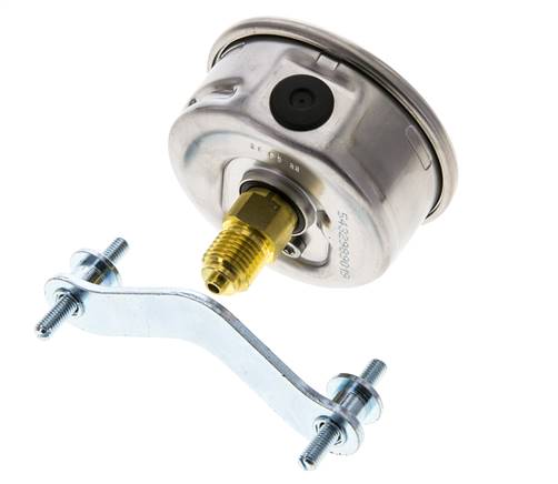 Manómetro de glicerina G1/4 conexión trasera 0 a 400 bar 63mm WIKA