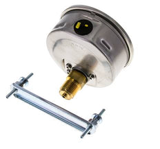 Manómetro de glicerina G1/2 conexión trasera 0 a 40 bar 100mm WIKA