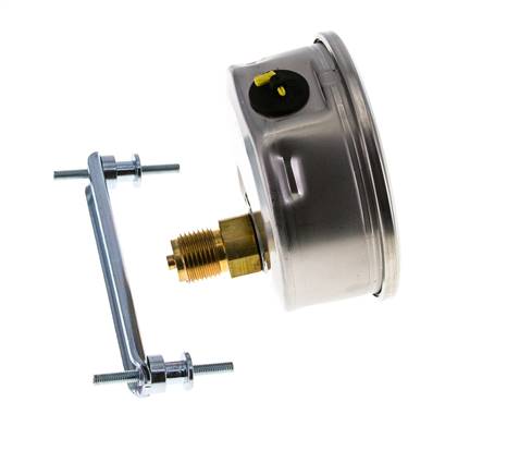 Manómetro de glicerina G1/2 conexión trasera 0 a 40 bar 100mm WIKA
