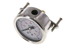 Manómetro de glicerina G1/4 conexión trasera 0 a 40 bar 63mm