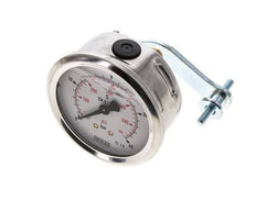 Manómetro de glicerina G1/4 conexión trasera 0 a 40 bar 63mm WIKA