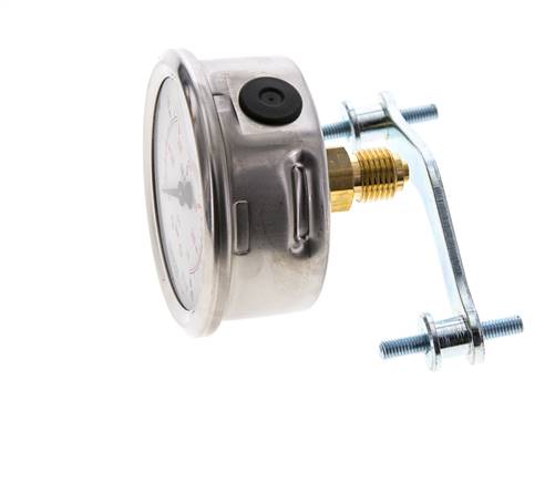 Manómetro de glicerina G1/4 conexión trasera 0 a 40 bar 63mm WIKA