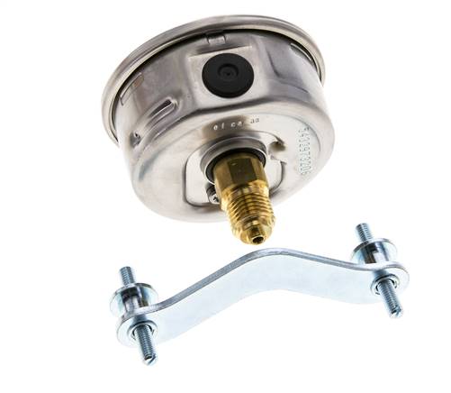 Manómetro de glicerina G1/4 conexión trasera 0 a 40 bar 63mm WIKA