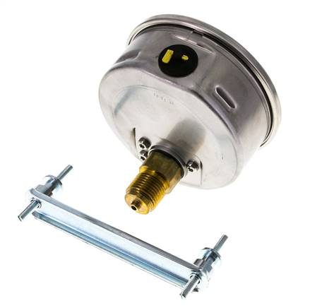 Manómetro de glicerina G1/2 conexión trasera 0 a 4 bar 100mm WIKA