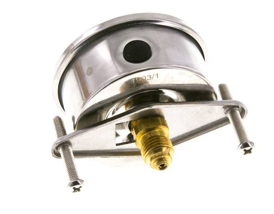 Manómetro de glicerina G1/4 conexión trasera 0 a 4 bar 63mm