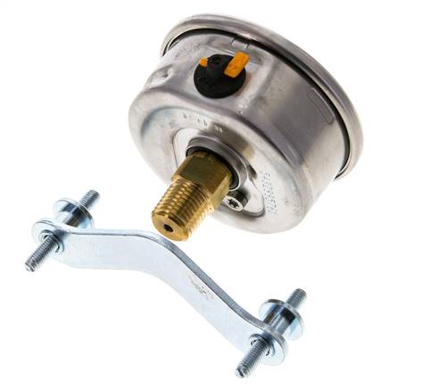 Manómetro de glicerina 1/2 NPT conexión trasera 0 a 4 bar 63mm WIKA