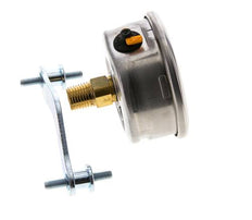 Manómetro de glicerina 1/2 NPT conexión trasera 0 a 4 bar 63mm WIKA