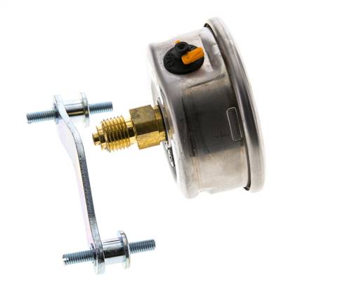 Manómetro de glicerina G1/4 conexión trasera 0 a 4 bar 63mm WIKA