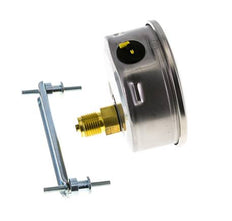 Manómetro de glicerina G1/2 conexión trasera 0 a 600 bar 100mm WIKA