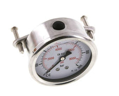 Manómetro de glicerina G1/4 conexión trasera 0 a 600 bar 63mm
