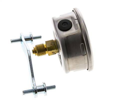 Manómetro de glicerina G1/4 conexión trasera 0 a 600 bar 63mm WIKA