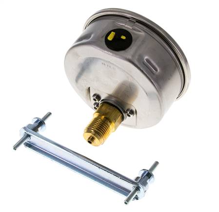 Manómetro de glicerina G1/2 conexión trasera 0 a 60 bar 100mm WIKA