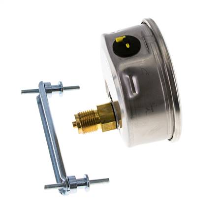 Manómetro de glicerina G1/2 conexión trasera 0 a 60 bar 100mm WIKA