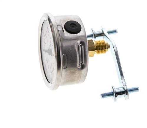 Manómetro de glicerina G1/4 conexión trasera 0 a 60 bar 63mm WIKA