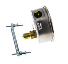Manómetro de glicerina G1/2 conexión trasera 0 a 6 bar 100mm WIKA