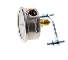 Manómetro de glicerina G1/4 conexión trasera 0 a 6 bar 63mm WIKA