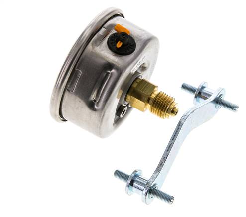 Manómetro de glicerina G1/4 conexión trasera 0 a 6 bar 63mm WIKA