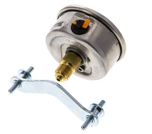 Manómetro de glicerina G1/4 conexión trasera 0 a 6 bar 63mm WIKA