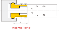 D16 mm 2-Jaw Parallel Double Acting Pneumatic Gripper Standard Through Hole Jaws