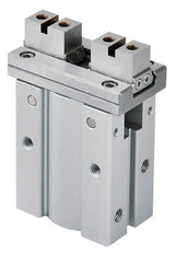 D16 mm Mordaza neumática de 2 garras con resorte abierto Mordaza plana