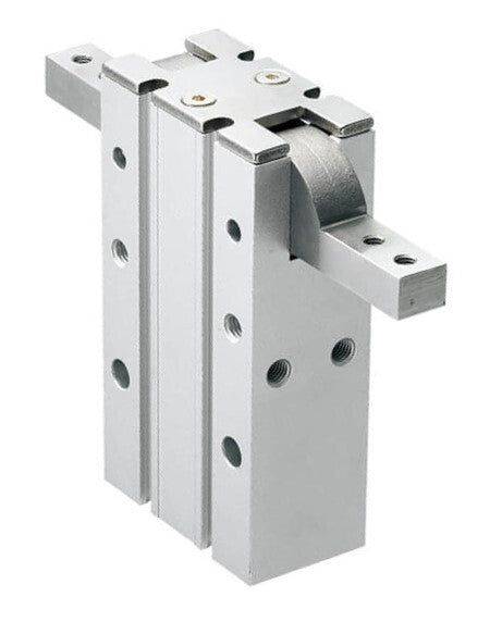 D16 mm Mordaza neumática de doble efecto con ángulo de 180 grados Mordaza estándar