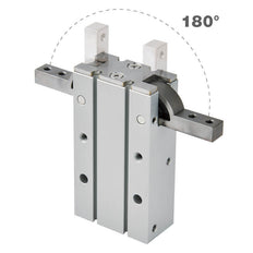 D20 mm 2-Jaw 180 deg Angular Double Acting Pneumatic Gripper Standard Jaws