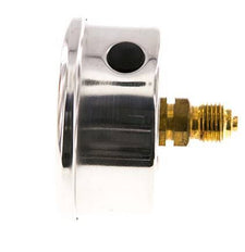 -1..15 Bar (-15..218 psi) Glycerin Pressure Gauge Rear Stainless steel/Brass 63 mm Class 1.6