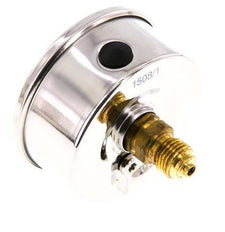 -1..15 Bar (-15..218 psi) Glycerin Pressure Gauge Rear Stainless steel/Brass 63 mm Class 1.6