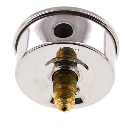 -1..15 Bar (-15..218 psi) Glycerin Pressure Gauge Rear Stainless steel/Brass 63 mm Class 1.6