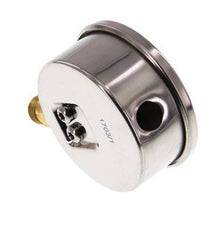 -1..15 Bar (-15..218 psi) Manómetro de glicerina Abajo Acero inoxidable/Latón 63 mm Clase 1.6