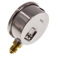 -1..1.5 Bar (-15..22 psi) Manómetro de glicerina por debajo Acero inoxidable/latón 63 mm Clase 1.6