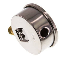 0..1 Bar (0..15 psi) Manómetro de glicerina Abajo Acero inoxidable/Latón 63 mm Clase 1.6