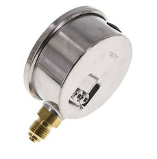 0..40 Bar (0..580 psi) Manómetro de glicerina Abajo Acero inoxidable/Latón 63 mm Clase 1.6