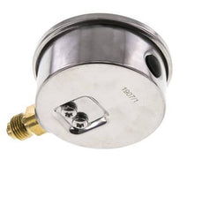 0..40 Bar (0..580 psi) Manómetro de glicerina Abajo Acero inoxidable/Latón 63 mm Clase 1.6