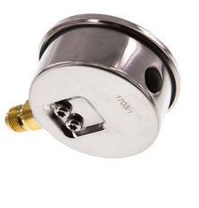 0..60 Bar (0..870 psi) Manómetro de glicerina Abajo Acero inoxidable/Latón 63 mm Clase 1.6