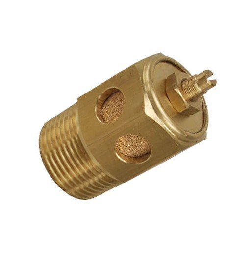 Válvula de mariposa de latón 3/4" NPT con silenciador [50 piezas]