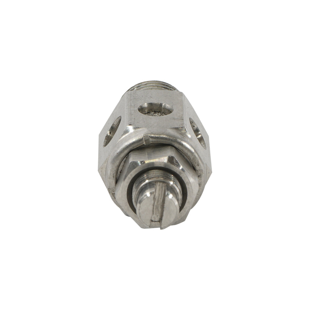 Válvula de mariposa de acero inoxidable 1/8" NPT con silenciador [50 piezas]