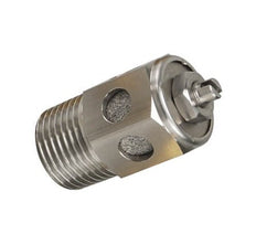 Válvula de mariposa de acero inoxidable 3/4" NPT con silenciador [50 piezas]