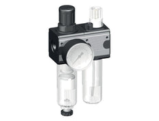 FRL 2-Part G1/4'' 1200 l/min 0.2-6.0bar/3-87psi Auto Cylinder Lock Polycarbonate Multifix 1