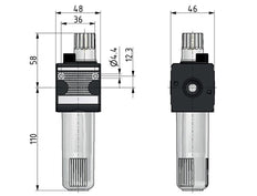 Lubricator G3/8'' Protective Cage Polycarbonate Multifix 1