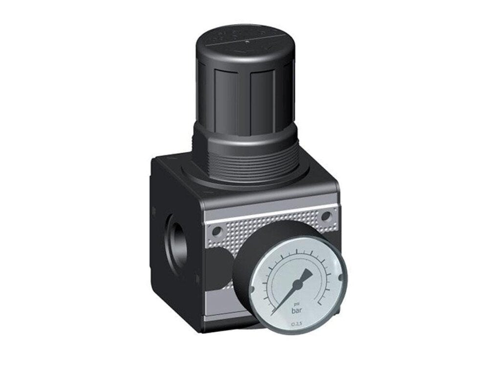Regulador de presión G1/2'' 8700l/min 0.2-6.0bar/3-87psi Cilindro de fundición de zinc con bloqueo Multifix 2
