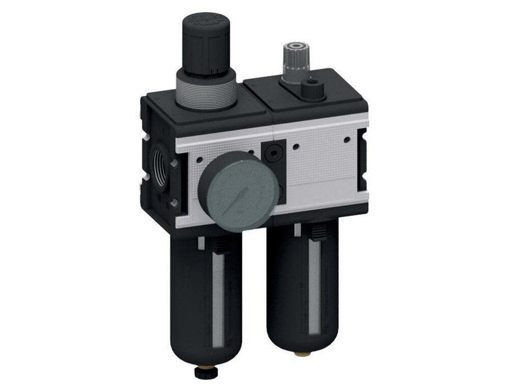 FRL 2-Part G3/4'' 12000 l/min 0.1-3.0bar/1-44psi Semi-Auto Polycarbonate Multifix 4