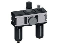 FRL 3-Part G1'' 12000 l/min 0.5-10.0bar/7-145psi Semi-Auto Polycarbonate Multifix 4