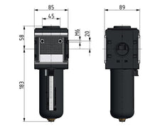 Activated Carbon Filter G3/4'' 3000 l/min Semi-Auto Metal Multifix 4