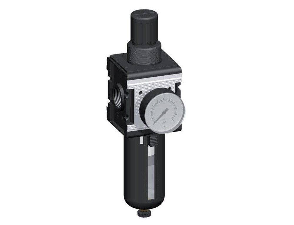 Filter-Regulator G3/4'' 12000 l/min 0.2-6.0bar/3-87psi Semi-Auto Polycarbonate Multifix 4