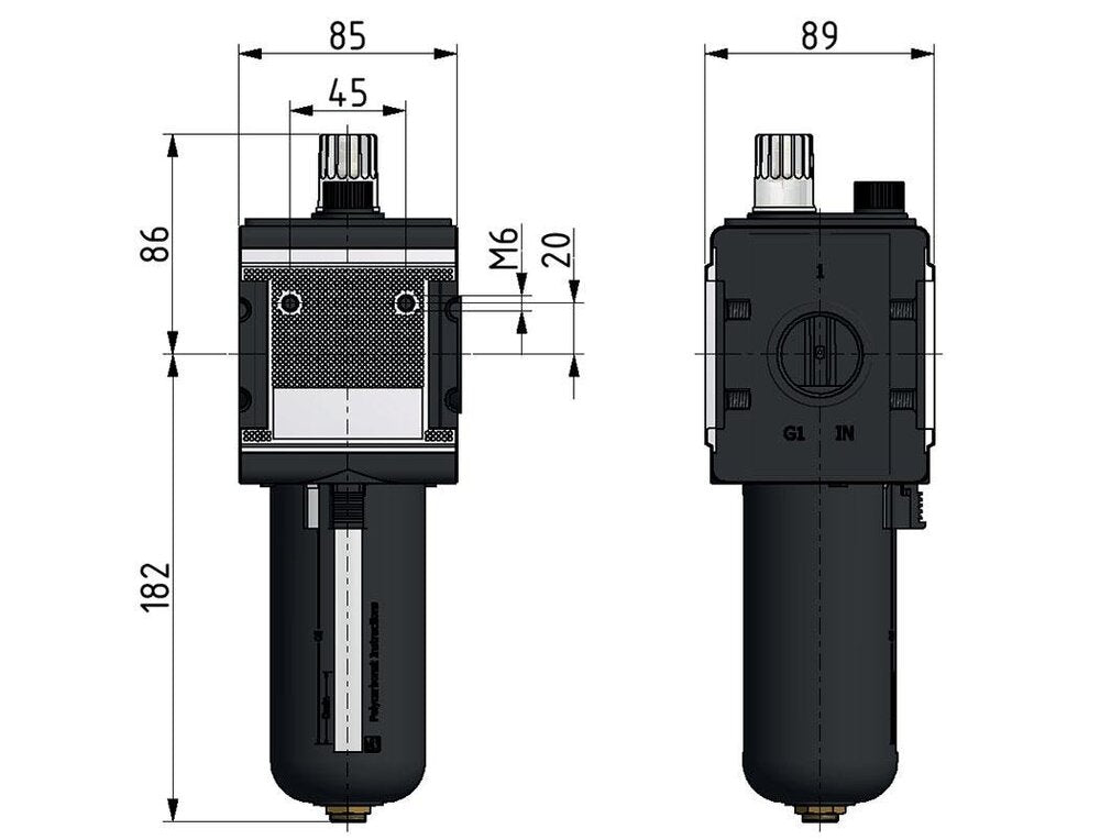 Lubricador G1'' Metal Multifix 4