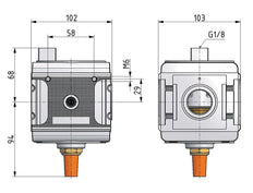 Válvula 3/2 G1 Operada Neumáticamente 14000 l/min Multifix 5